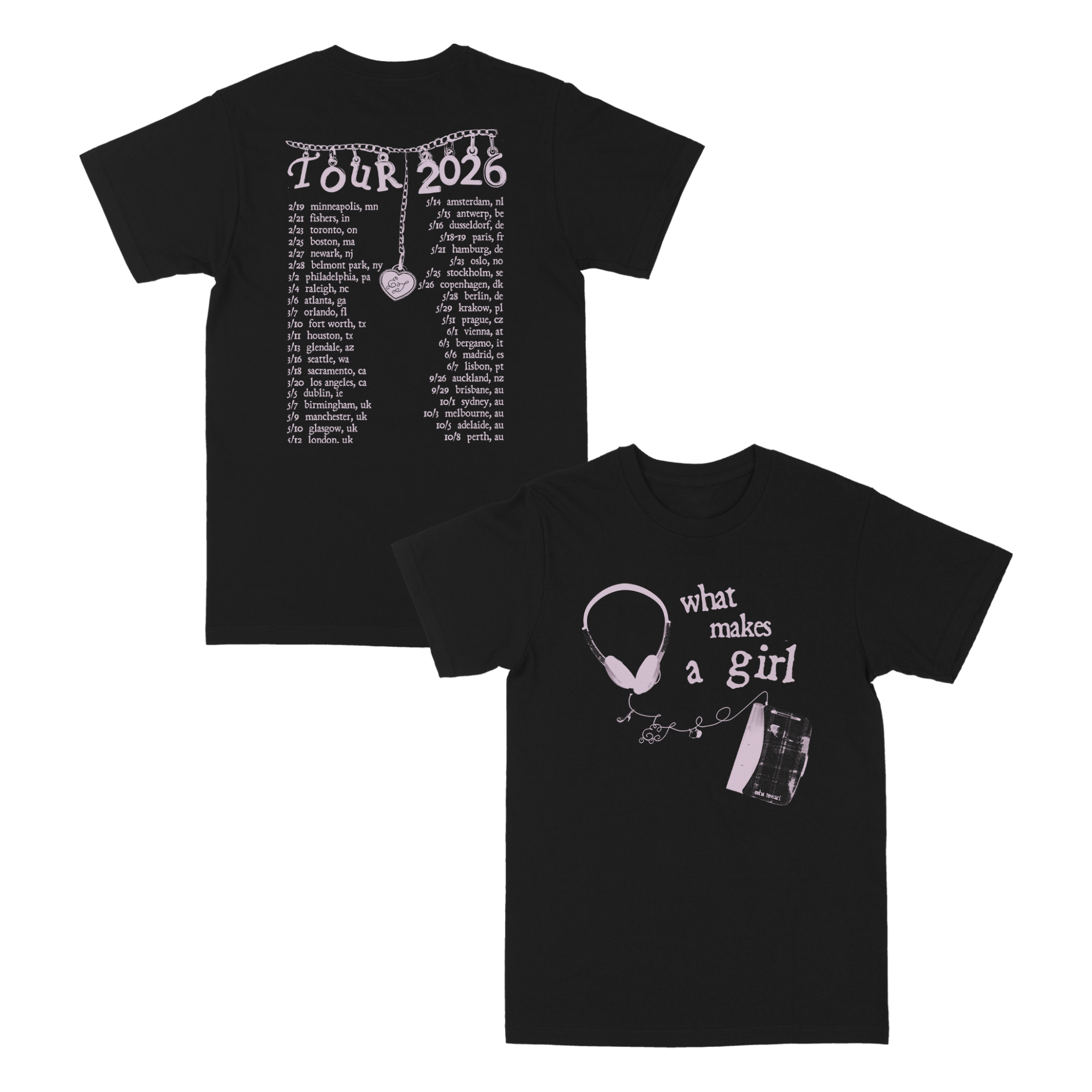 What Makes a Girl 2026 Tour Tee – Esha Tewari