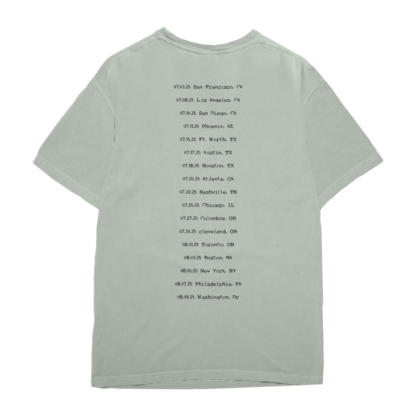 Wraith US 2025 Tour Tee