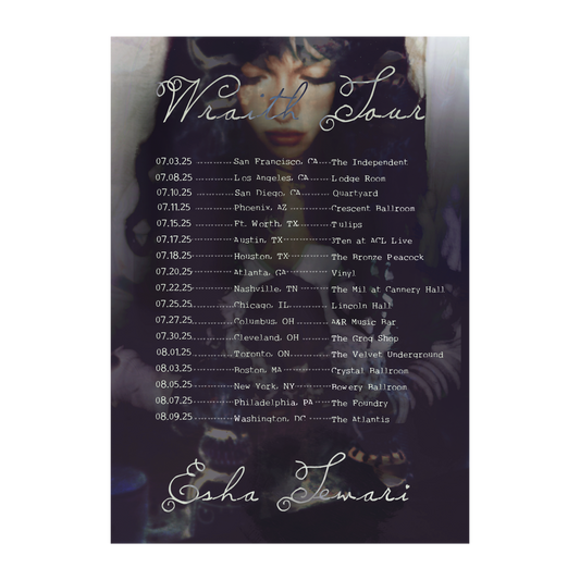 Wraith US 2025 Tour Poster